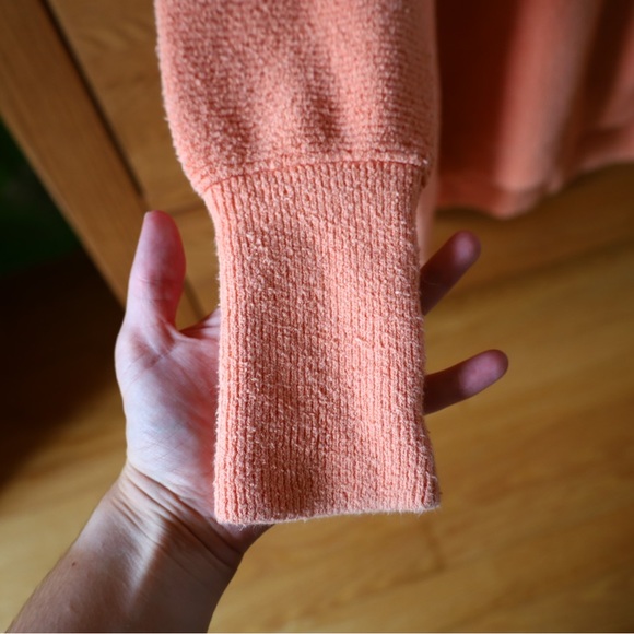 Free People Boho Ottoman Slouchy Tunic Sweater in Tangerine Womens Size Small - Picture 7 of 12